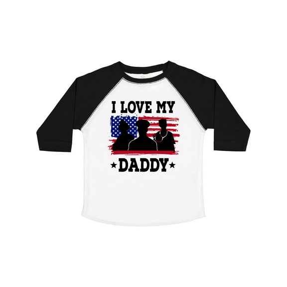 Inktastic Military Dad I Love My Daddy Boys or Girls Toddler T-Shirt