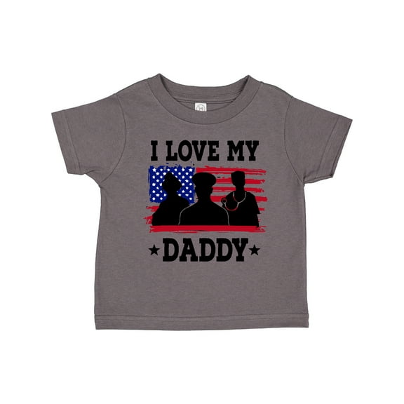 Inktastic Military Dad I Love My Daddy Boys or Girls Toddler T-Shirt