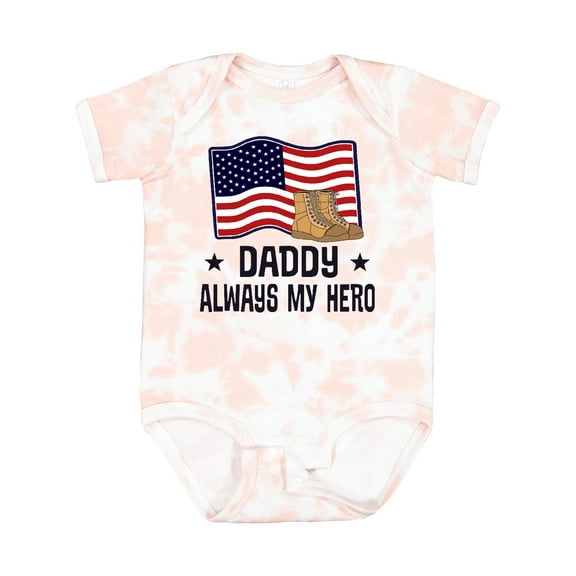 Inktastic Military Daddy Always My Hero Boys or Girls Baby Bodysuit