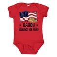 thumbnail image 1 of Inktastic Military Daddy Always My Hero Boys or Girls Baby Bodysuit, 1 of 5