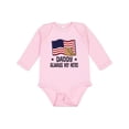 thumbnail image 1 of Inktastic Military Daddy Always My Hero Boys or Girls Long Sleeve Baby Bodysuit, 1 of 5