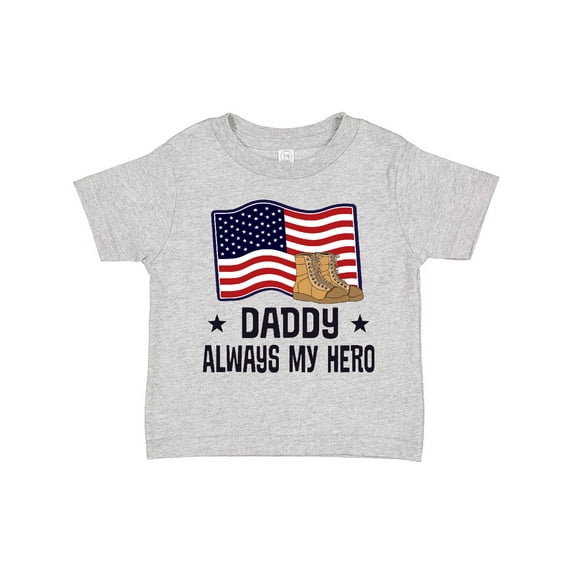 Inktastic Military Daddy Always My Hero Boys or Girls Toddler T-Shirt