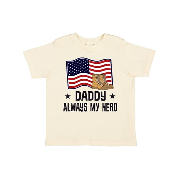 Inktastic Military Daddy Always My Hero Boys or Girls Toddler T-Shirt