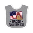 thumbnail image 1 of Inktastic Military Daddy Always my Hero Boys or Girls Baby Bib, 1 of 4