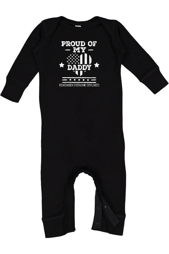 Military Daddy Red Friday Deployed Baby Romper Coveralls