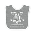 thumbnail image 1 of Inktastic Military Daddy Red Friday Deployed Boys or Girls Baby Bib, 1 of 4
