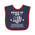 thumbnail image 1 of Inktastic Military Daddy Red Friday Deployed Boys or Girls Baby Bib, 1 of 4