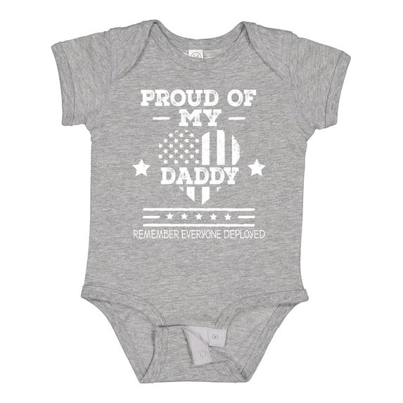Inktastic Military Daddy Red Friday Deployed Boys or Girls Baby Bodysuit