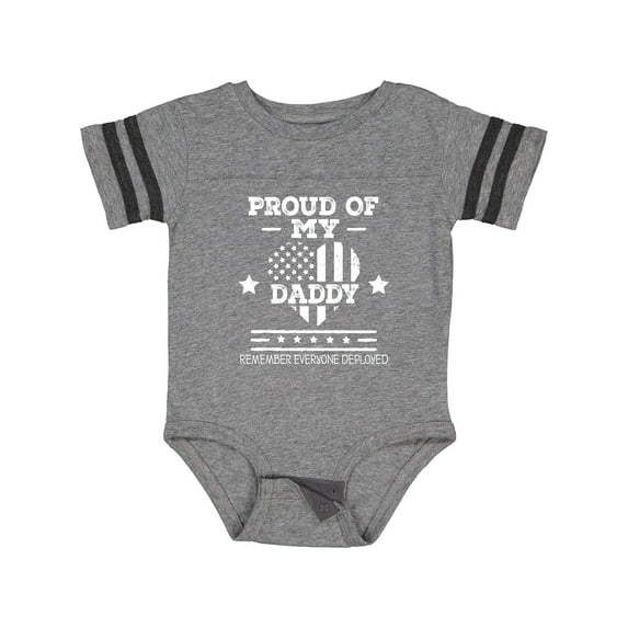 Inktastic Military Daddy Red Friday Deployed Boys or Girls Baby Bodysuit