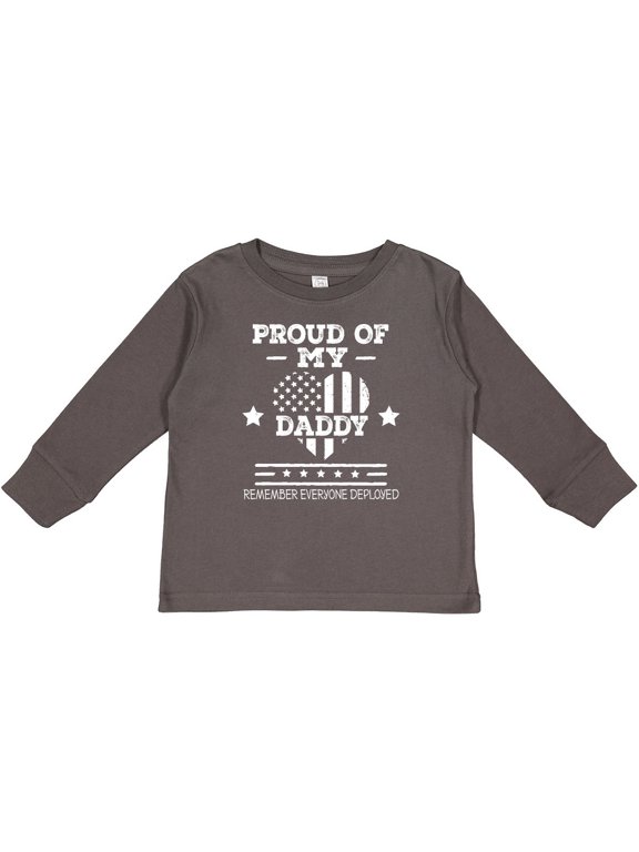 Military Daddy Red Friday Deployed Boys or Girls Long Sleeve Toddler T-Shirt