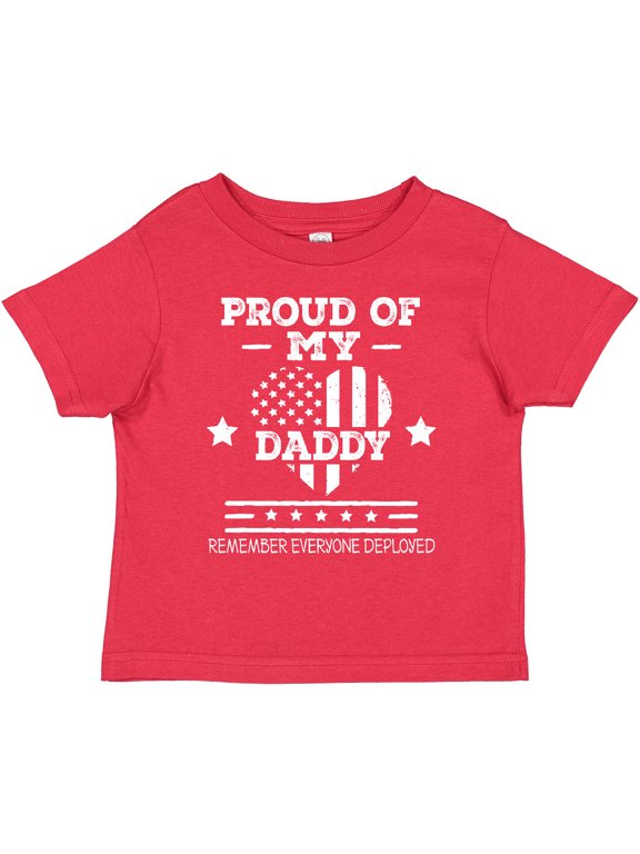 Military Daddy Red Friday Deployed Boys or Girls Toddler T-Shirt