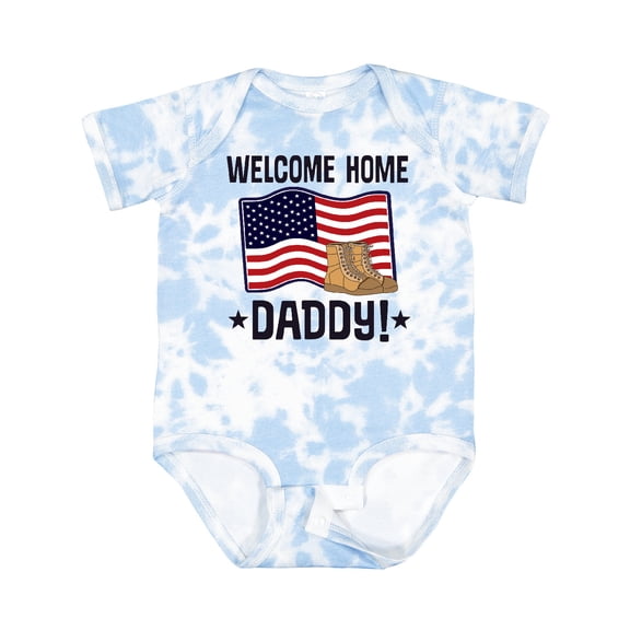 Inktastic Military Daddy Welcome Home Boys or Girls Baby Bodysuit