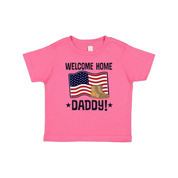 Inktastic Military Daddy Welcome Home Boys or Girls Baby T-Shirt