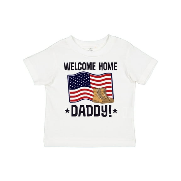 Inktastic Military Daddy Welcome Home Boys or Girls Toddler T-Shirt