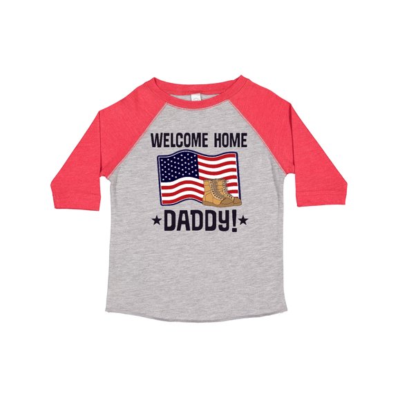 Inktastic Military Daddy Welcome Home Boys or Girls Toddler T-Shirt