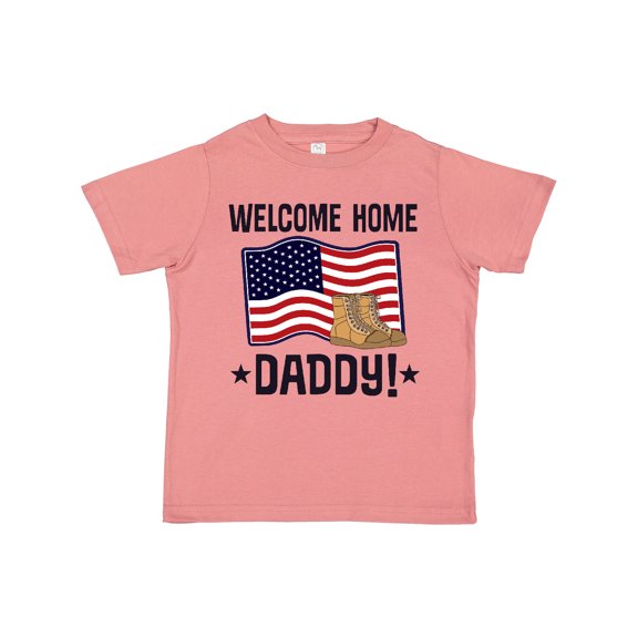 Inktastic Military Daddy Welcome Home Boys or Girls Toddler T-Shirt