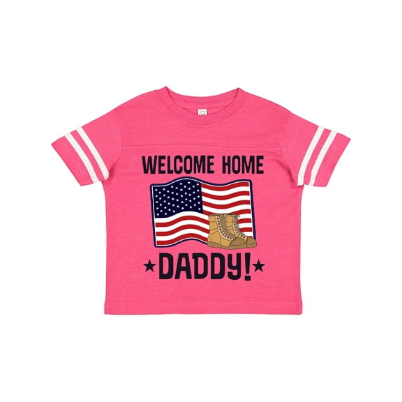 Inktastic Military Daddy Welcome Home Boys or Girls Toddler T-Shirt