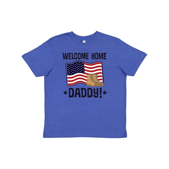 Inktastic Military Daddy Welcome Home Youth T-Shirt