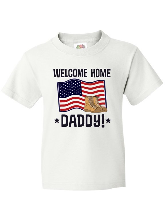 Military Daddy Welcome Home Youth T-Shirt