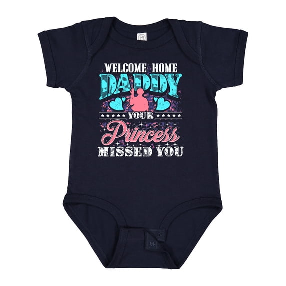Inktastic Military Daughter Welcome Home Daddy Girls Baby Bodysuit