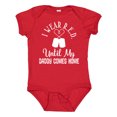 thumbnail image 1 of Inktastic Military Deployment Wear Red for Daddy Boys or Girls Baby Bodysuit, 1 of 5