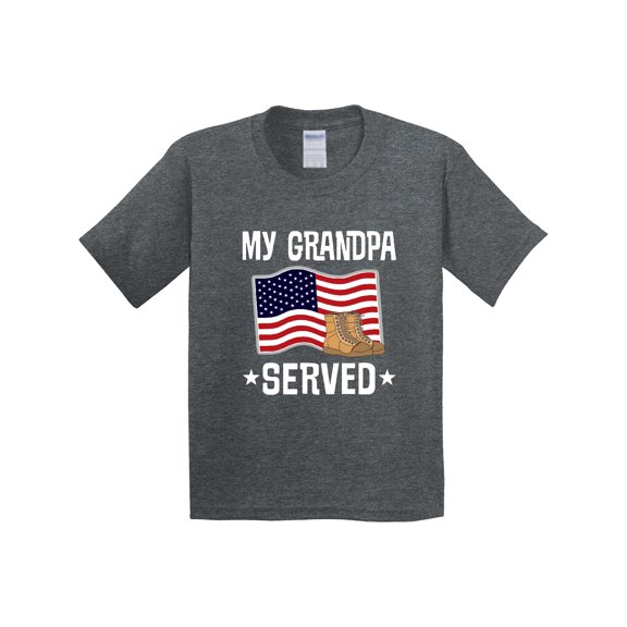 Inktastic Military Grandson My Grandpa Served Youth T-Shirt