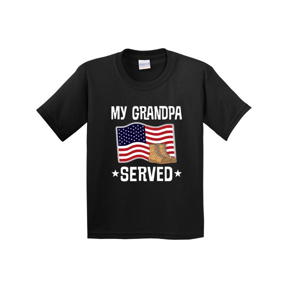 Inktastic Military Grandson My Grandpa Served Youth T-Shirt