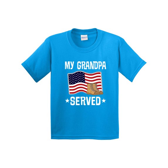 Inktastic Military Grandson My Grandpa Served Youth T-Shirt