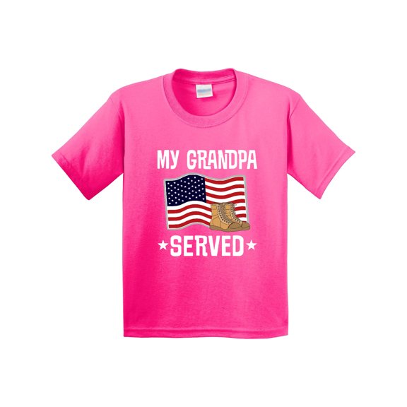 Inktastic Military Grandson My Grandpa Served Youth T-Shirt