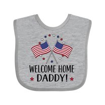 Inktastic Military Homecoming Welcome Home Daddy Boys or Girls Baby Bib