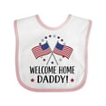 thumbnail image 1 of Inktastic Military Homecoming Welcome Home Daddy Boys or Girls Baby Bib, 1 of 4