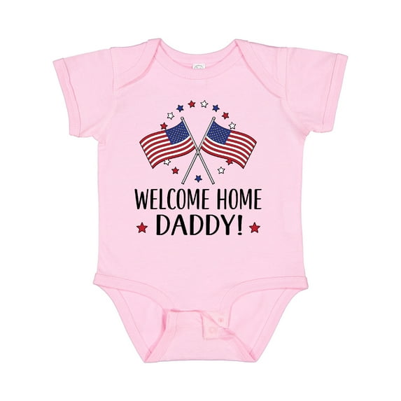 Inktastic Military Homecoming Welcome Home Daddy Boys or Girls Baby Bodysuit