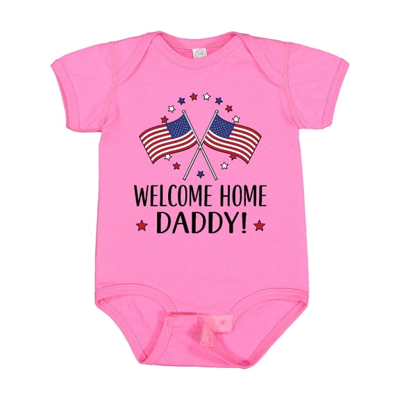 Inktastic Military Homecoming Welcome Home Daddy Boys or Girls Baby Bodysuit