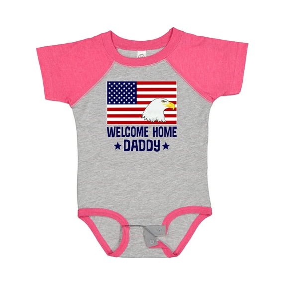 Inktastic Military Homecoming Welcome Home Daddy Boys or Girls Baby Bodysuit