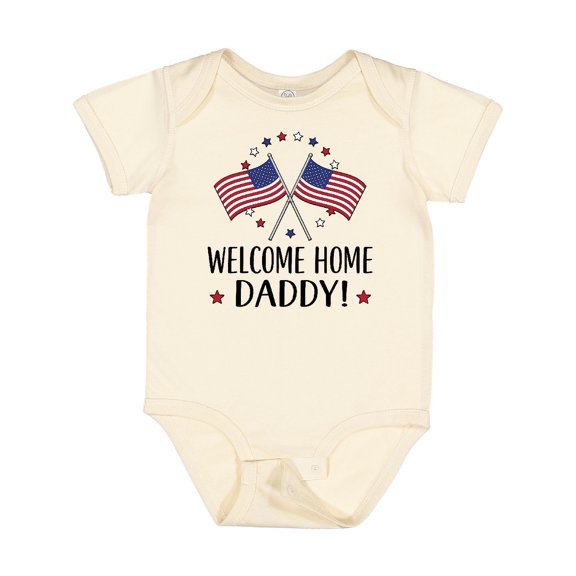 Inktastic Military Homecoming Welcome Home Daddy Boys or Girls Baby Bodysuit