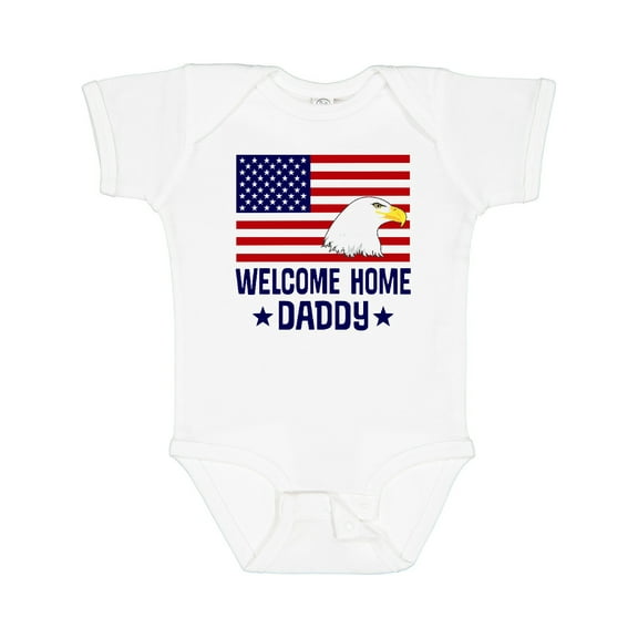 Inktastic Military Homecoming Welcome Home Daddy Boys or Girls Baby Bodysuit