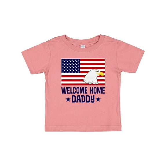 Inktastic Military Homecoming Welcome Home Daddy Boys or Girls Baby T-Shirt
