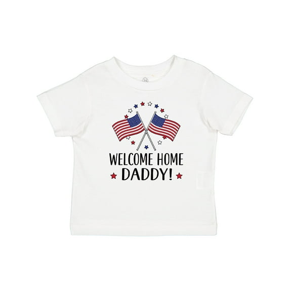 Inktastic Military Homecoming Welcome Home Daddy Boys or Girls Baby T-Shirt