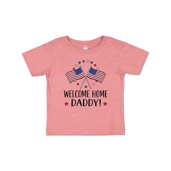 Inktastic Military Homecoming Welcome Home Daddy Boys or Girls Baby T-Shirt