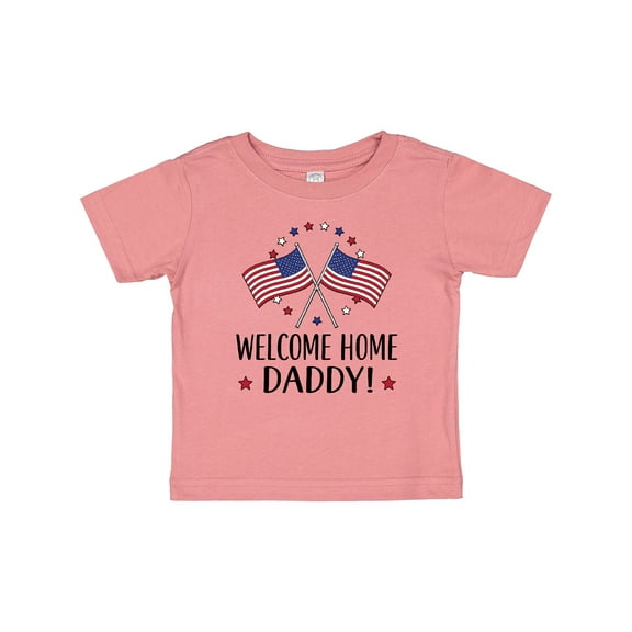 Inktastic Military Homecoming Welcome Home Daddy Boys or Girls Baby T-Shirt