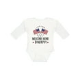thumbnail image 1 of Inktastic Military Homecoming Welcome Home Daddy Boys or Girls Long Sleeve Baby Bodysuit, 1 of 5