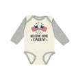 thumbnail image 1 of Inktastic Military Homecoming Welcome Home Daddy Boys or Girls Long Sleeve Baby Bodysuit, 1 of 5