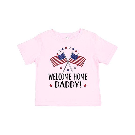 Inktastic Military Homecoming Welcome Home Daddy Boys or Girls Toddler T-Shirt