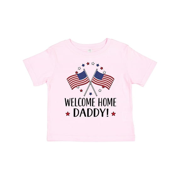 Inktastic Military Homecoming Welcome Home Daddy Boys or Girls Toddler T-Shirt
