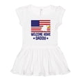 thumbnail image 1 of Inktastic Military Homecoming Welcome Home Daddy Girls Toddler Dress, 1 of 5