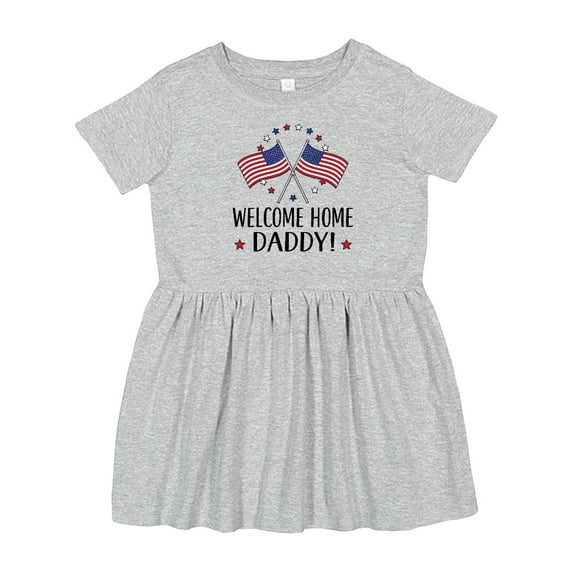 Inktastic Military Homecoming Welcome Home Daddy Girls Toddler Dress
