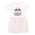 thumbnail image 1 of Inktastic Military Homecoming Welcome Home Daddy Girls Toddler Dress, 1 of 5