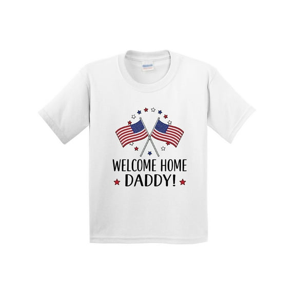 Inktastic Military Homecoming Welcome Home Daddy Youth T-Shirt