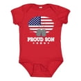 thumbnail image 1 of Inktastic Military Proud Son US Flag Boys or Girls Baby Bodysuit, 1 of 5