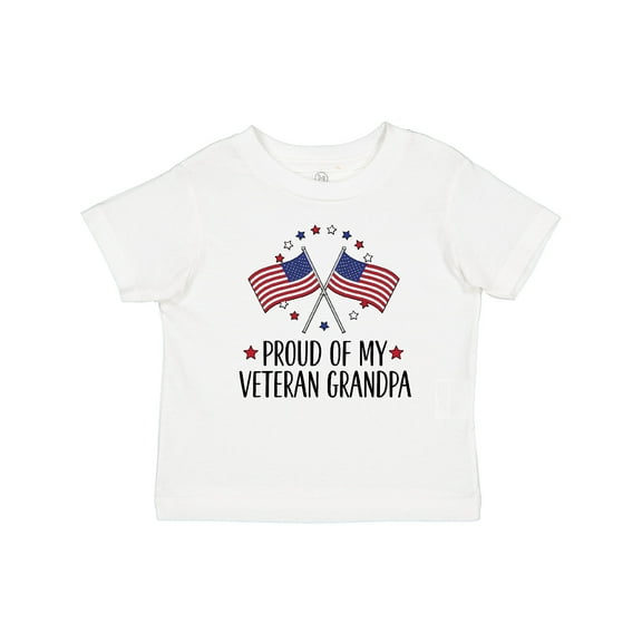 Inktastic Military Proud of Veteran Grandpa Boys or Girls Baby T-Shirt